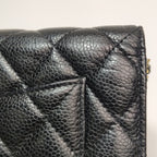 Chanel Wallet On Chain Black Caviar