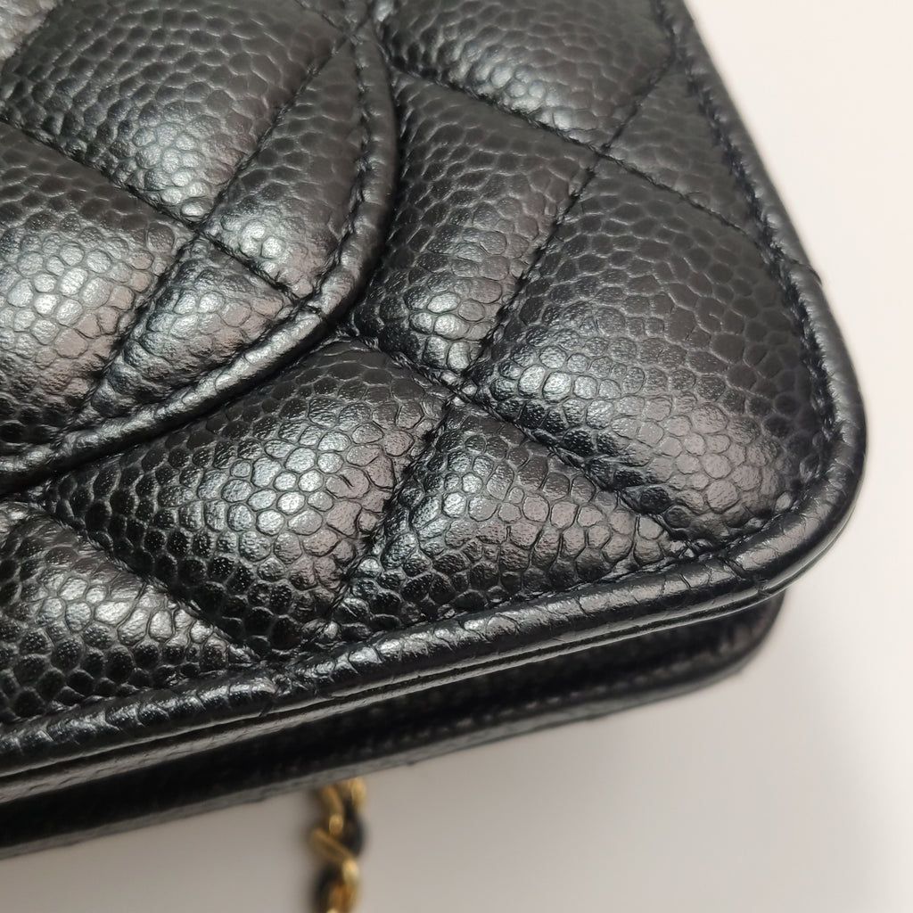 Chanel Wallet On Chain Black Caviar