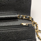 Chanel Wallet On Chain Black Caviar