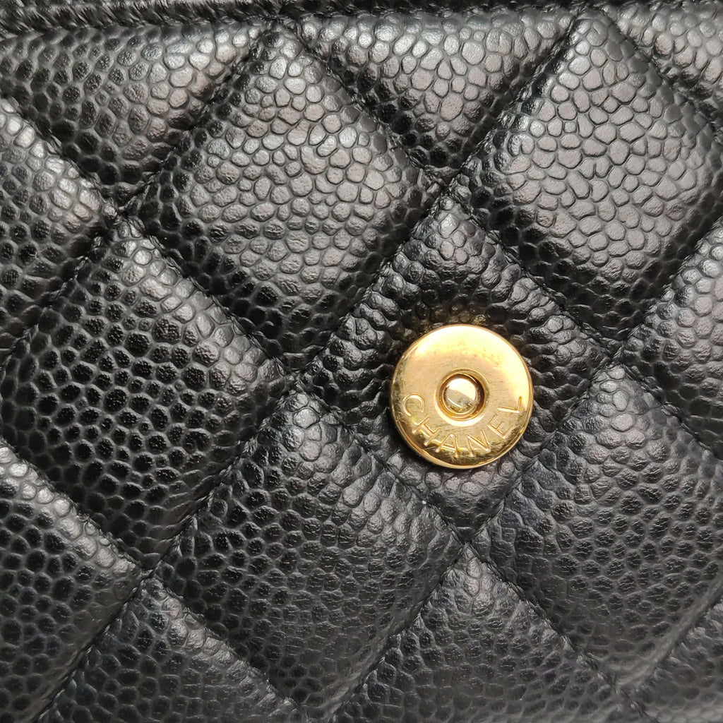 Chanel Wallet On Chain Black Caviar