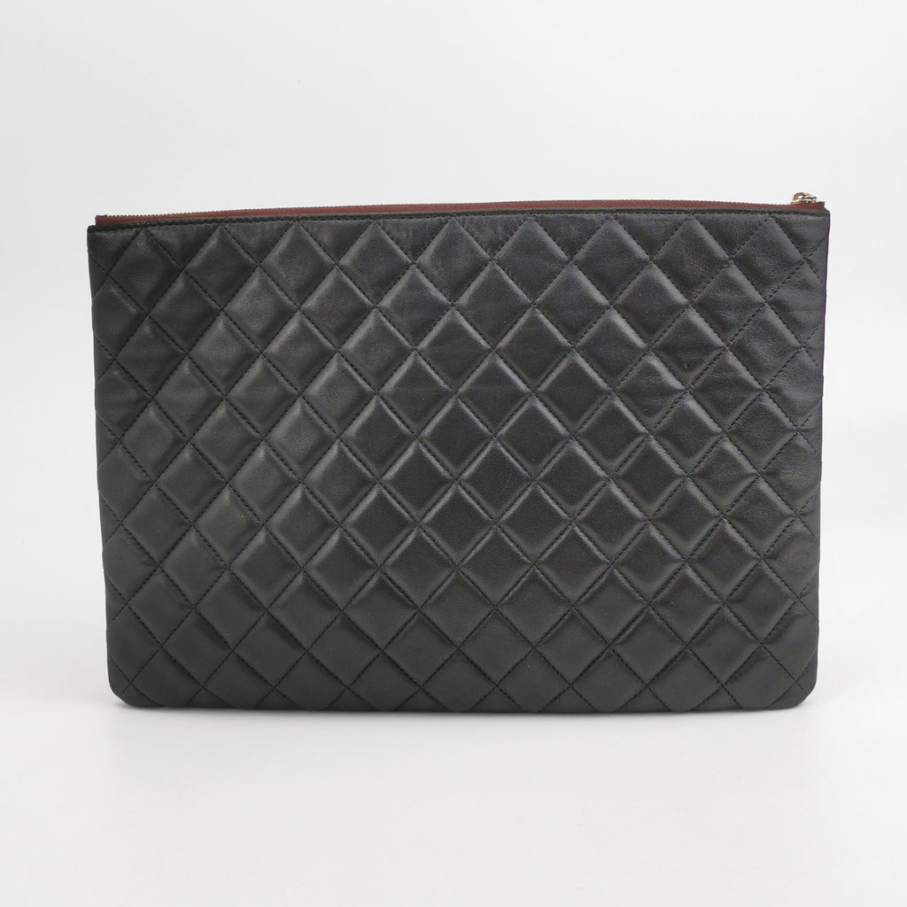 Chanel O Case Clutch Lambskin