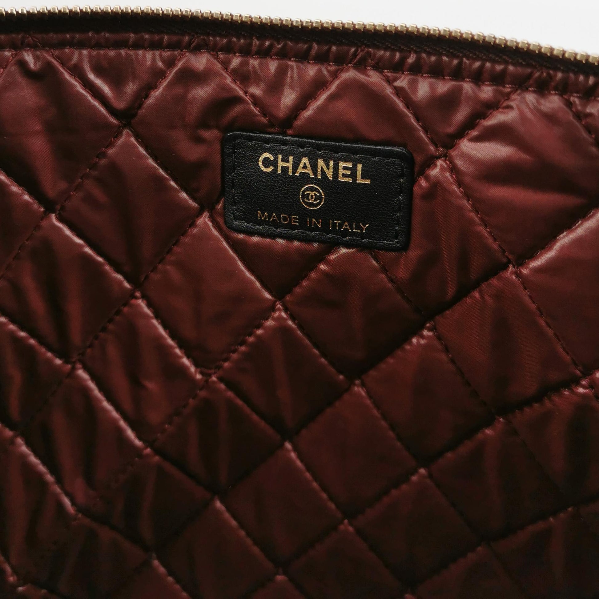 Chanel O Case Clutch Lambskin