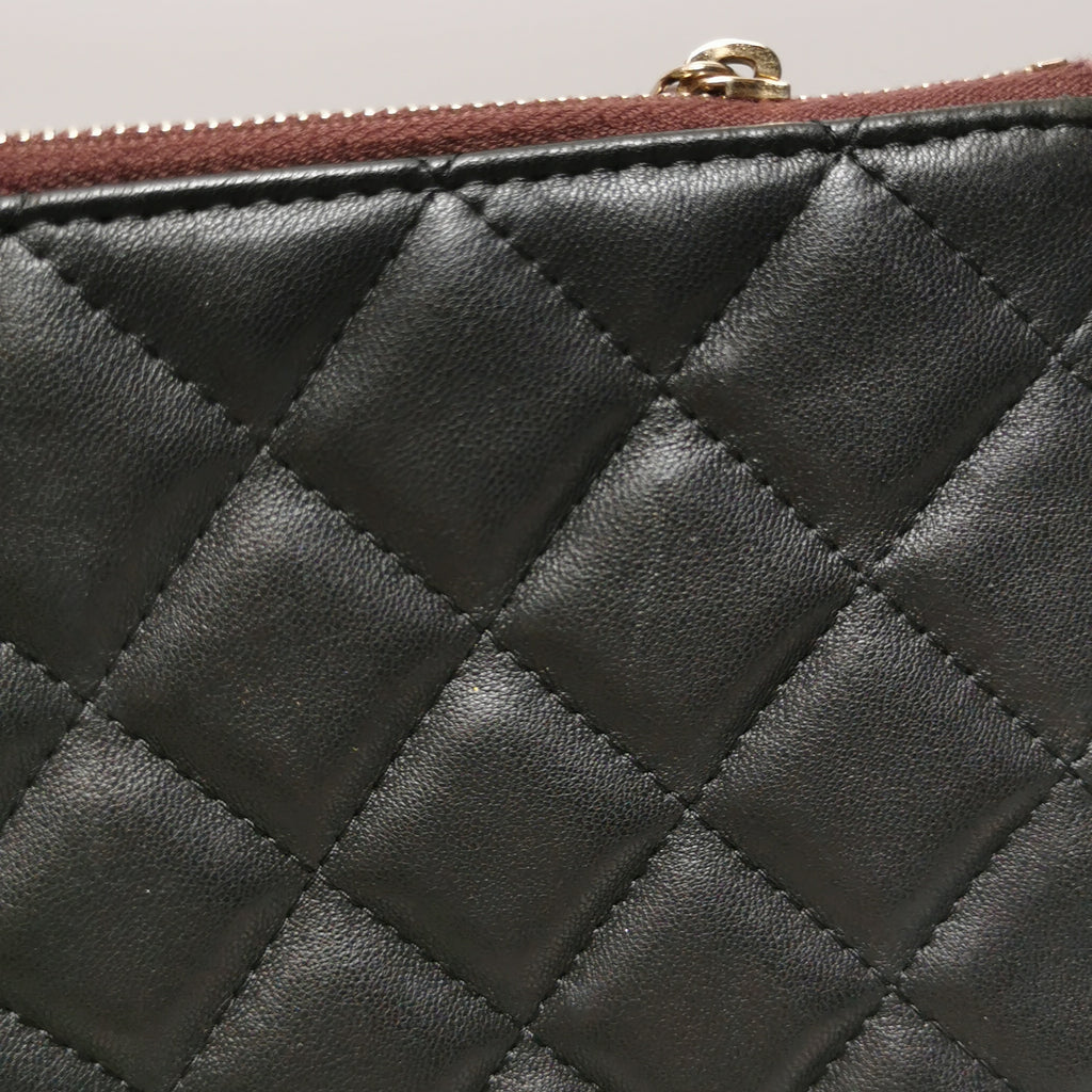 Chanel O Case Clutch Lambskin