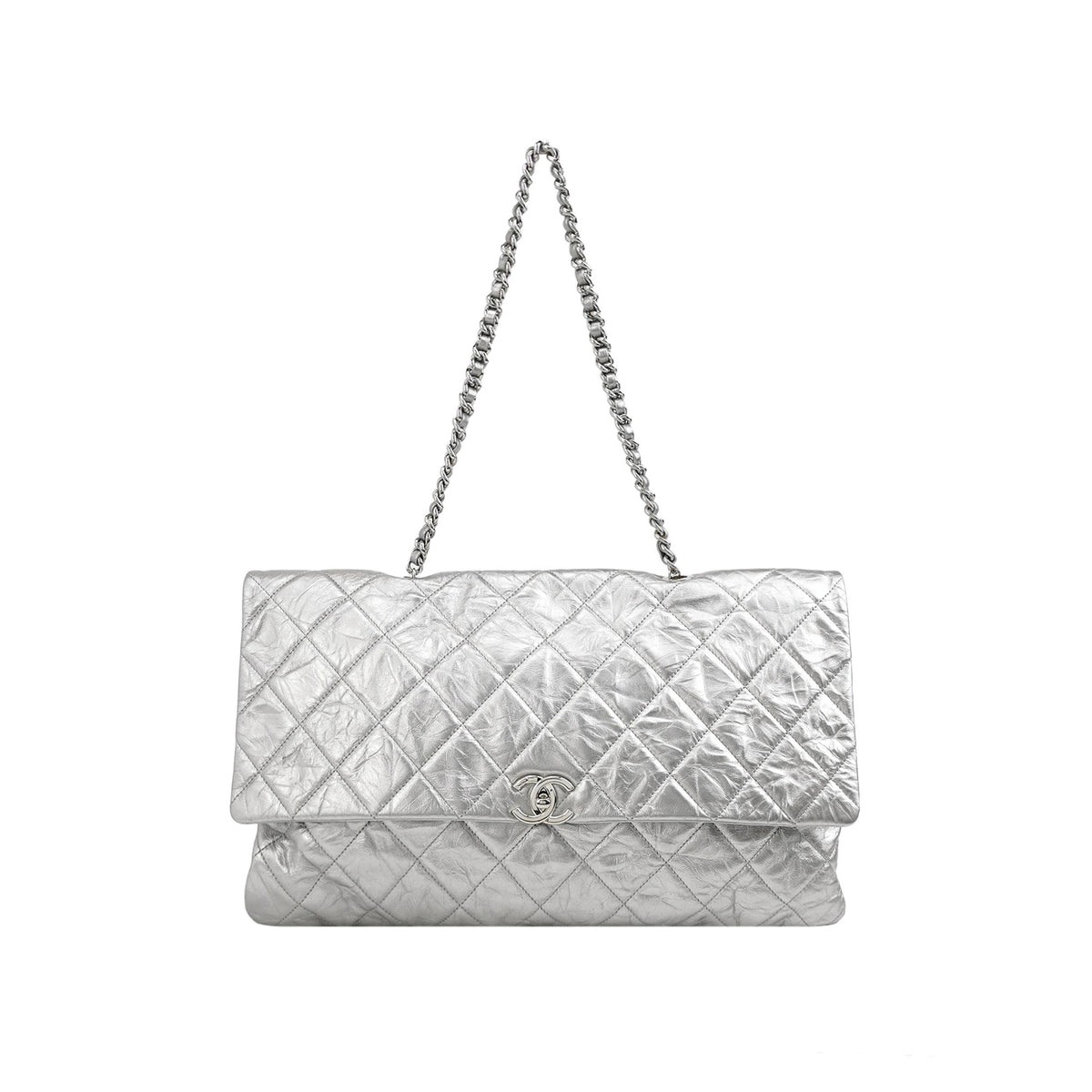Chanel Big Bang Flap Bag Silver