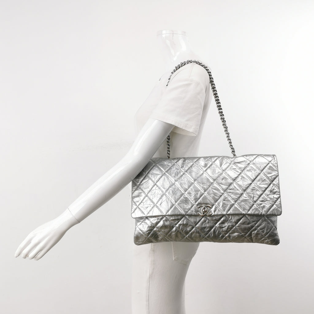 Chanel Big Bang Flap Bag Silver