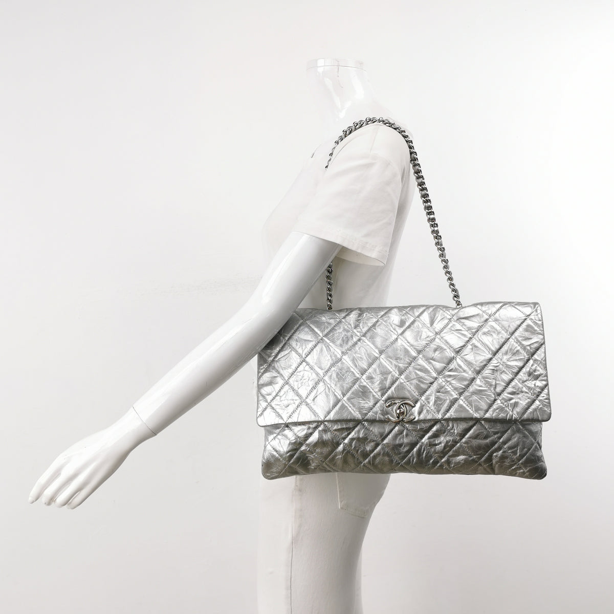 Chanel Big Bang Flap Bag Silver