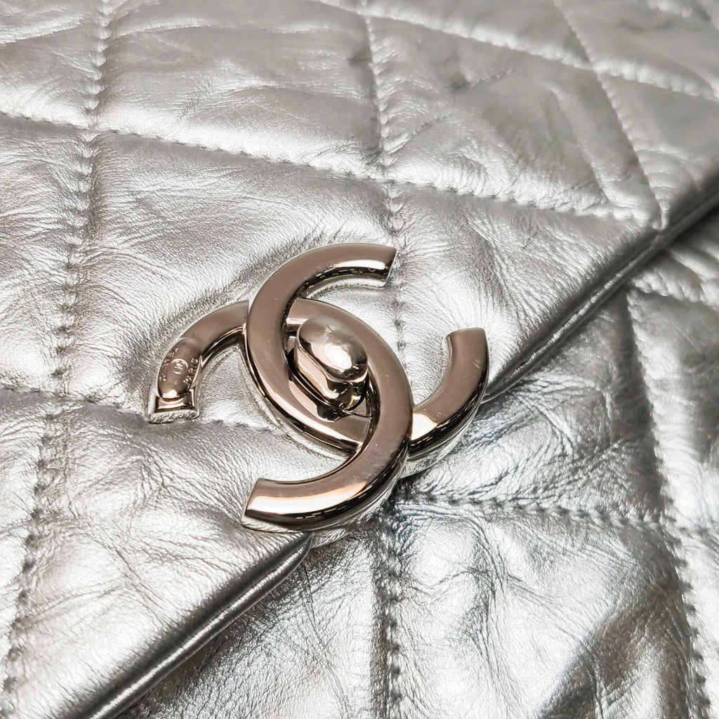 Chanel Big Bang Flap Bag Silver