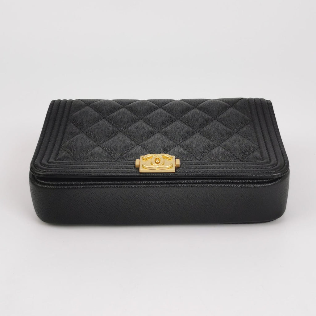 Chanel Boy Flap Phone Holder Caviar