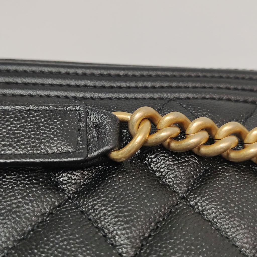 Chanel Boy Flap Phone Holder Caviar