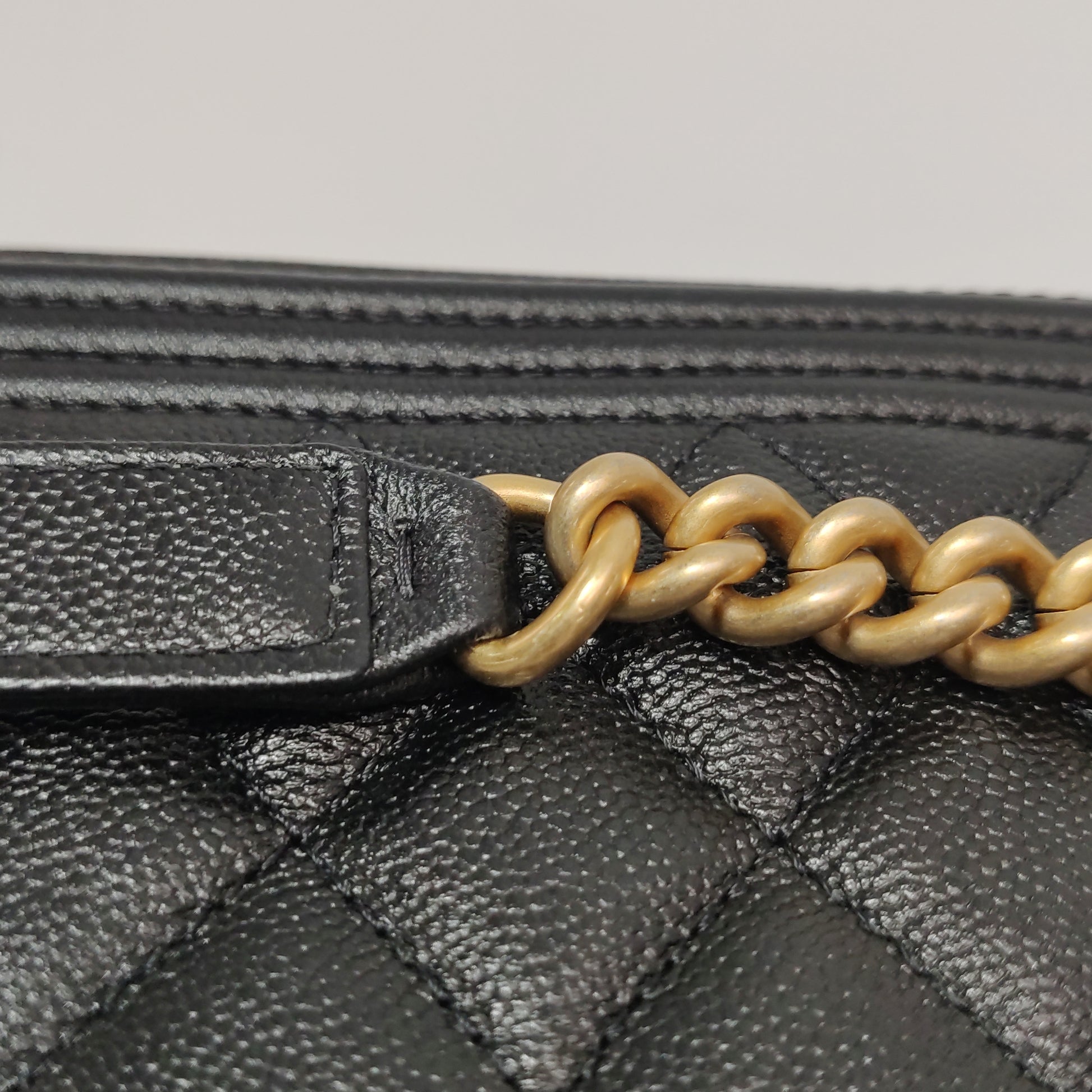 Chanel Boy Flap Phone Holder Caviar