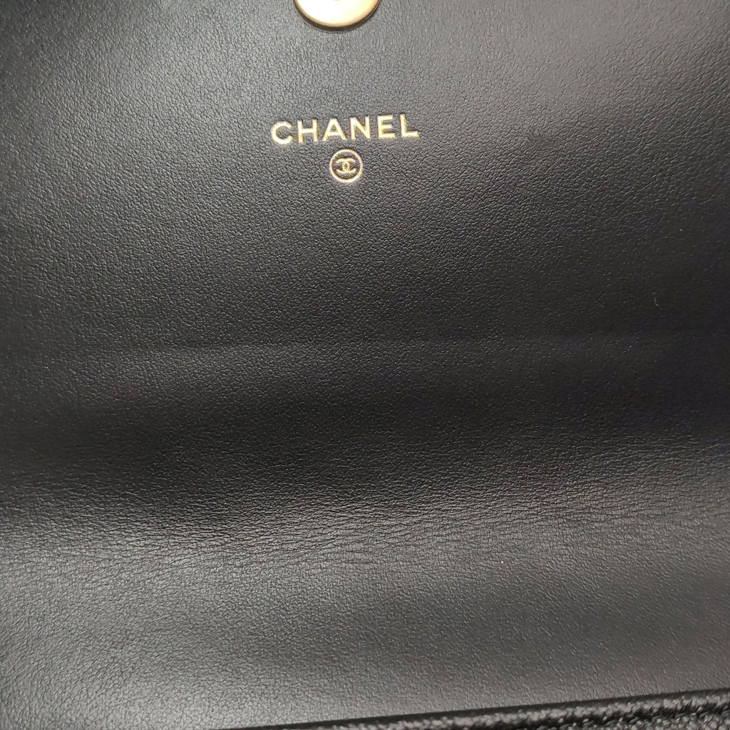 Chanel Boy Flap Phone Holder Caviar