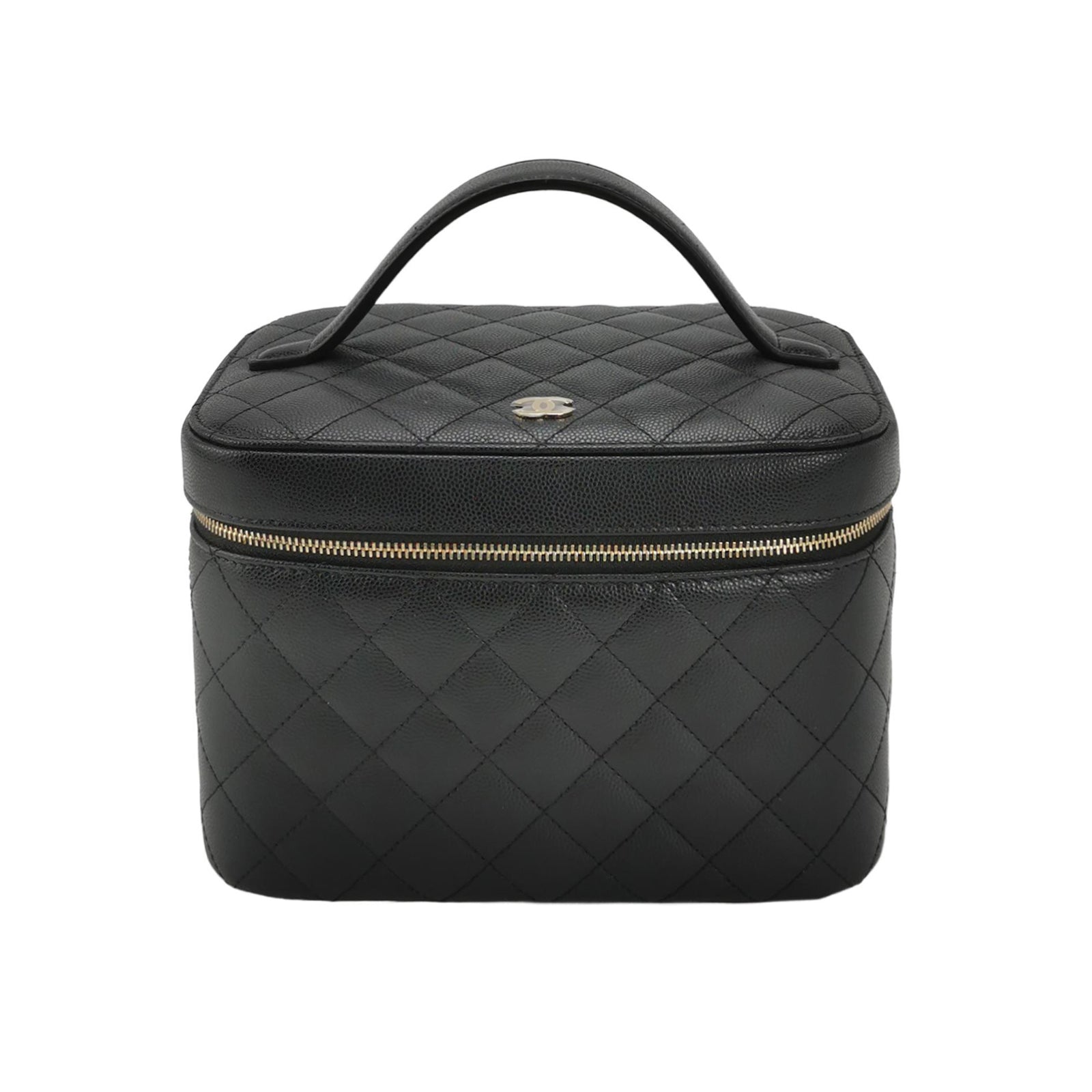 Chanel Top Handle Vanity Caviar