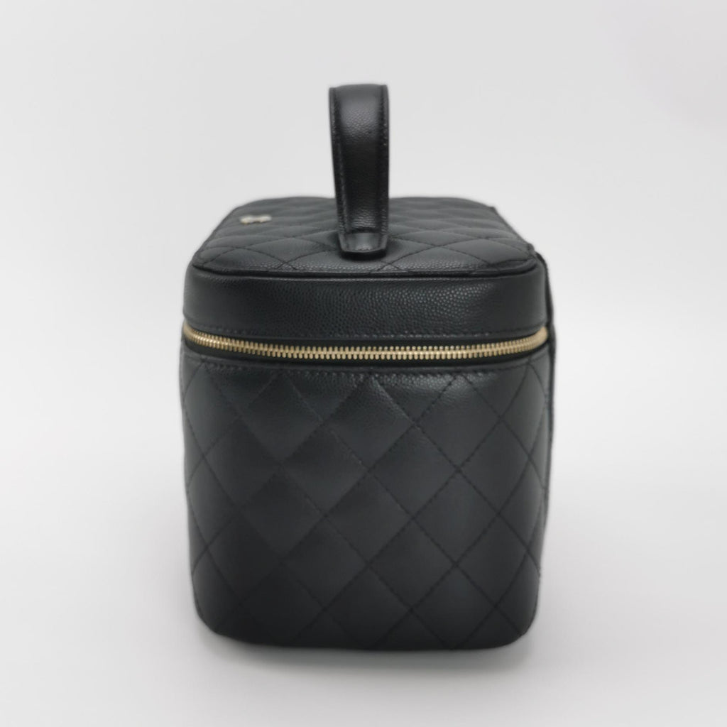 Chanel Top Handle Vanity Caviar