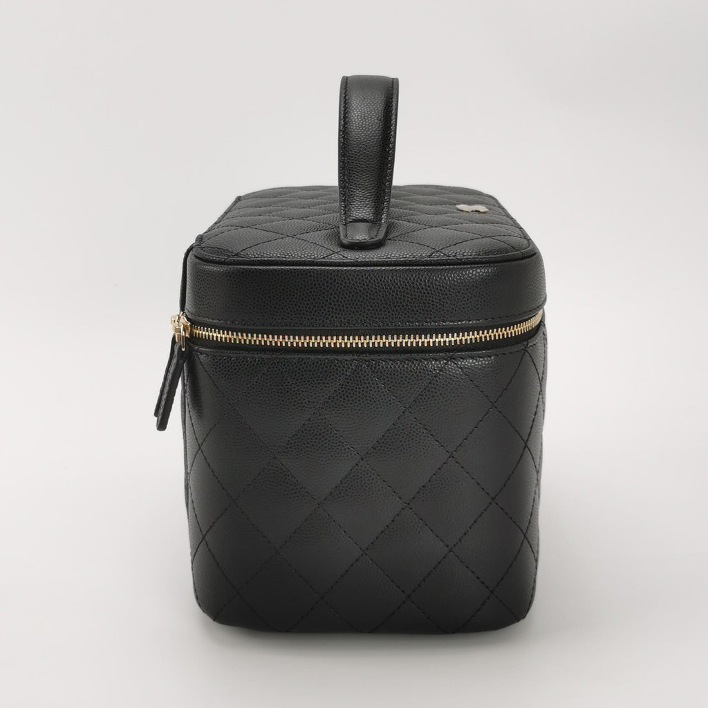 Chanel Top Handle Vanity Caviar