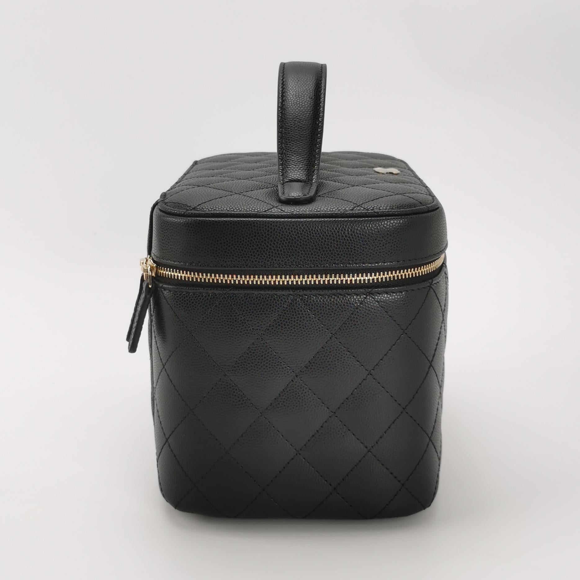Chanel Top Handle Vanity Caviar