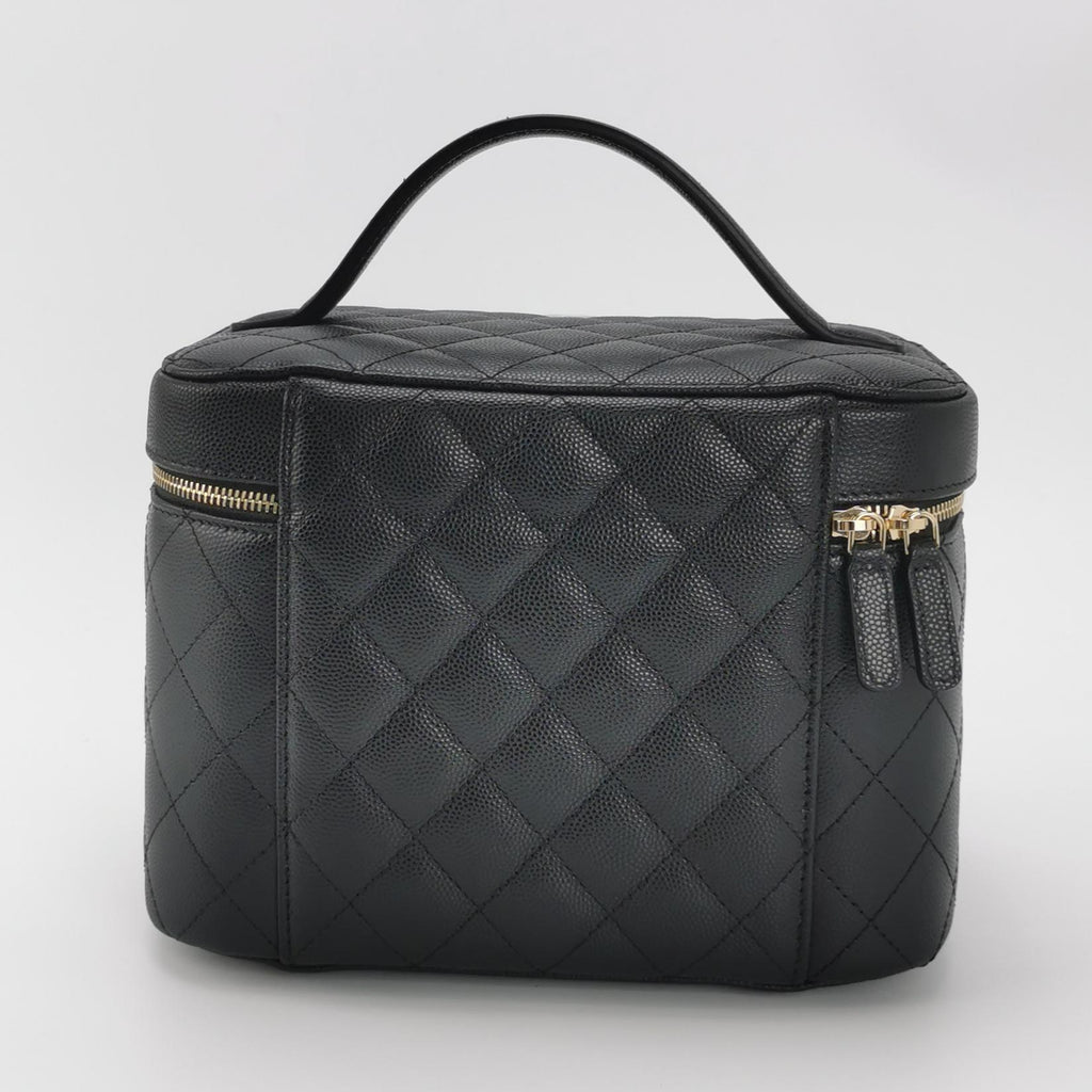 Chanel Top Handle Vanity Caviar
