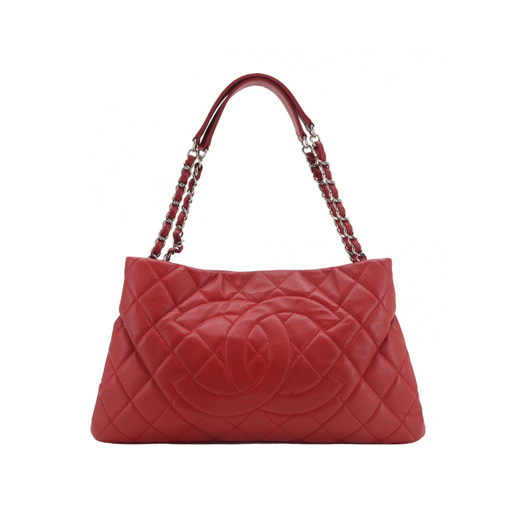 Chanel Timeless CC Expandable Zip Around Tote Red