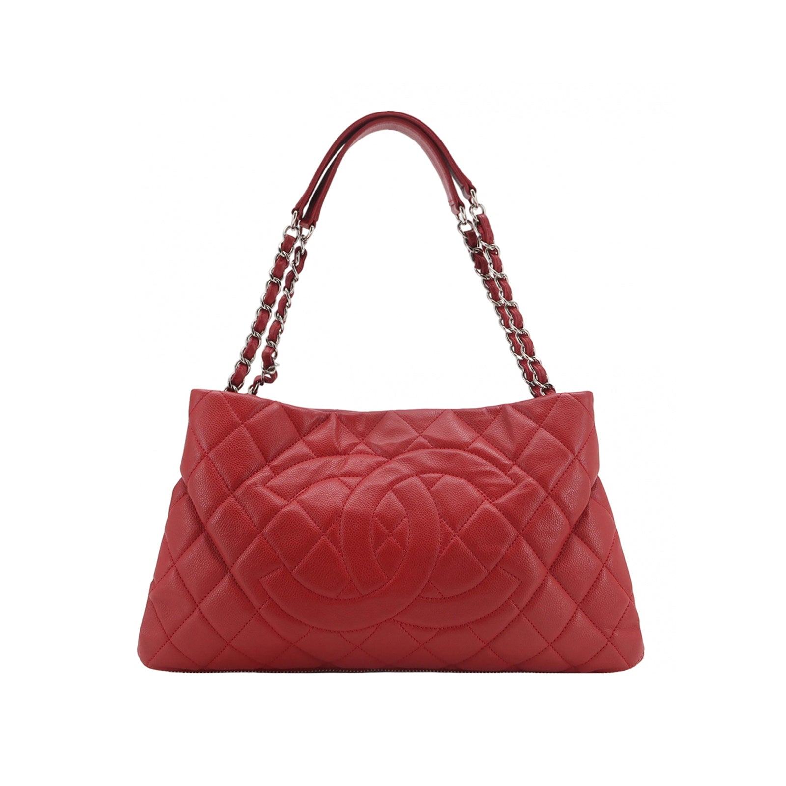 Chanel Timeless CC Expandable Zip Around Tote Red