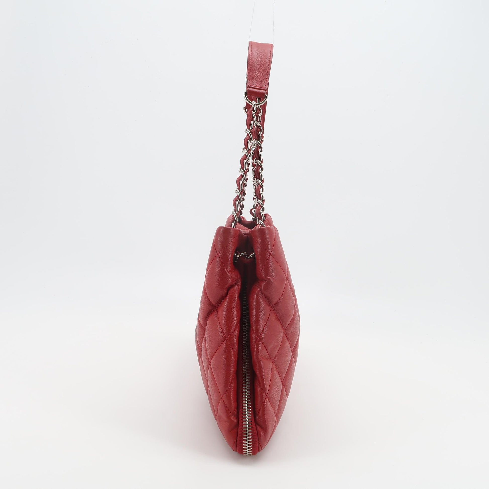 Chanel Timeless CC Expandable Zip Around Tote Red