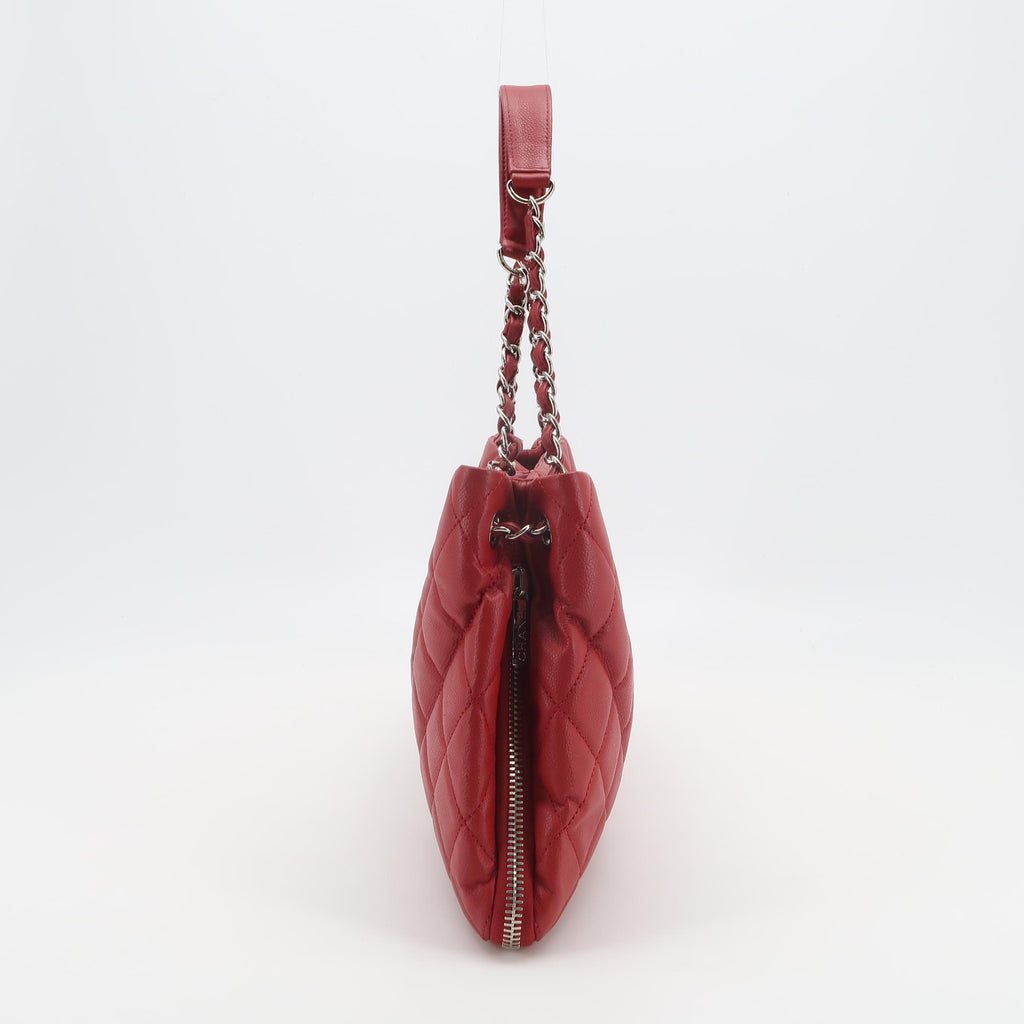 Chanel Timeless CC Expandable Zip Around Tote Red