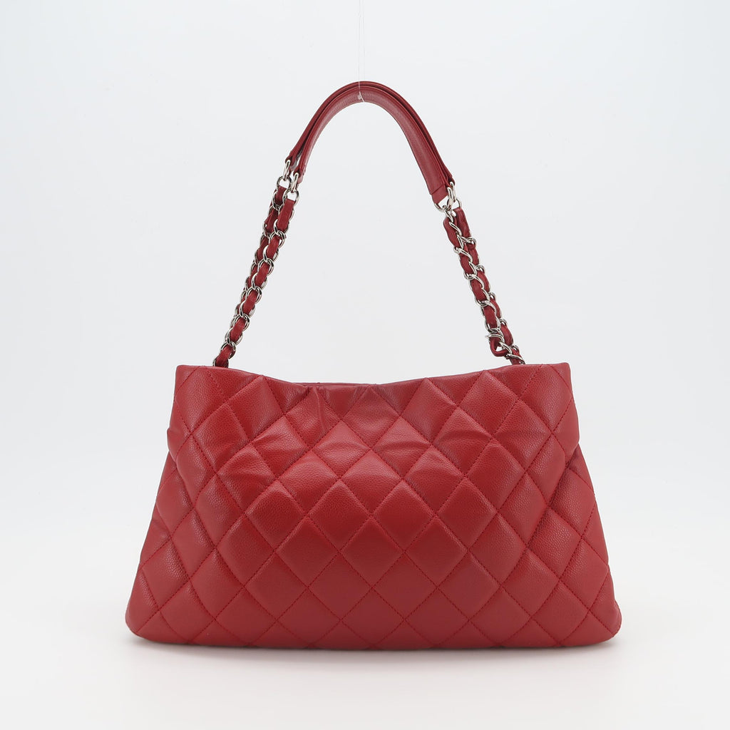Chanel Timeless CC Expandable Zip Around Tote Red