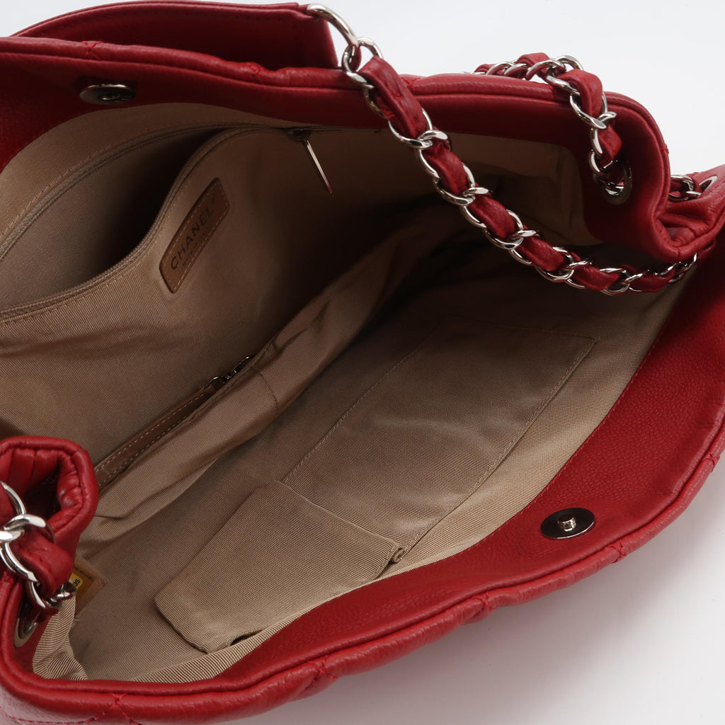 Chanel Timeless CC Expandable Zip Around Tote Red