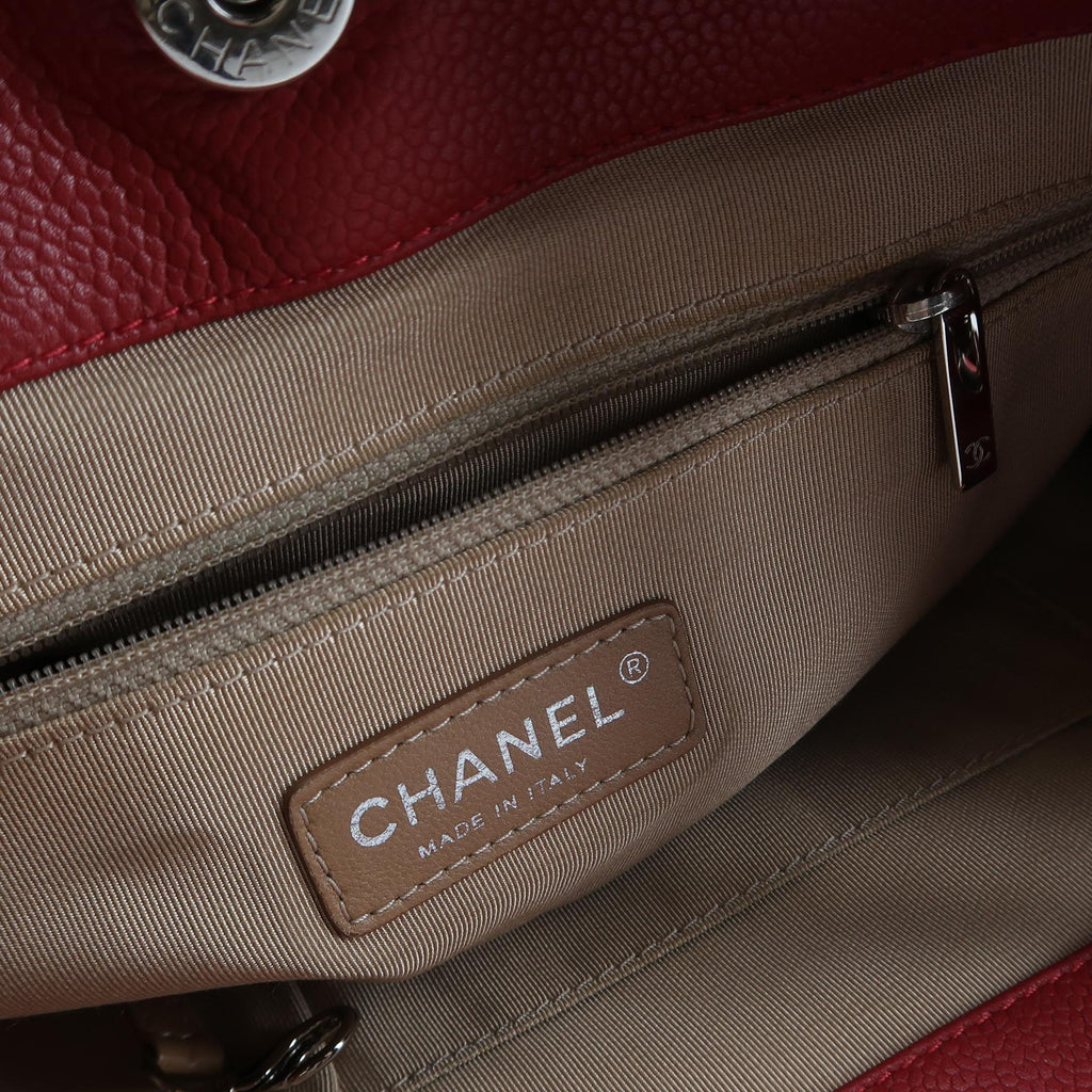 Chanel Timeless CC Expandable Zip Around Tote Red