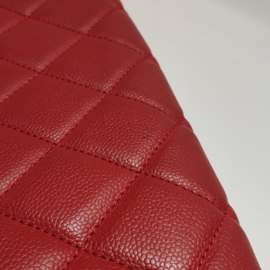 Chanel Timeless CC Expandable Zip Around Tote Red