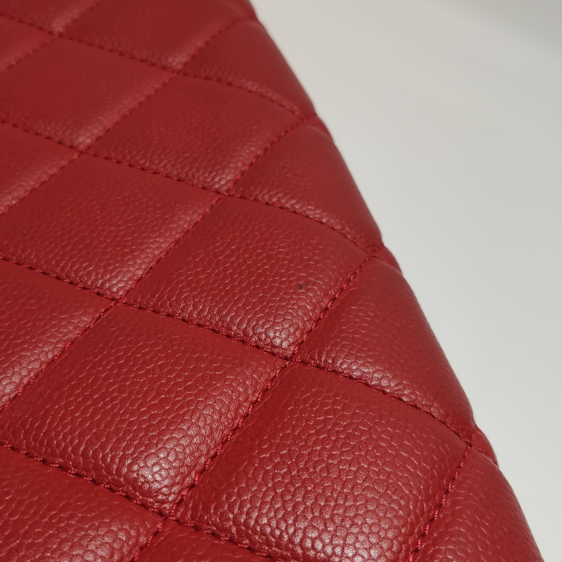 Chanel Timeless CC Expandable Zip Around Tote Red