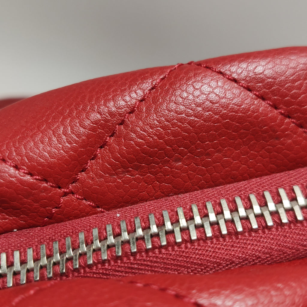 Chanel Timeless CC Expandable Zip Around Tote Red