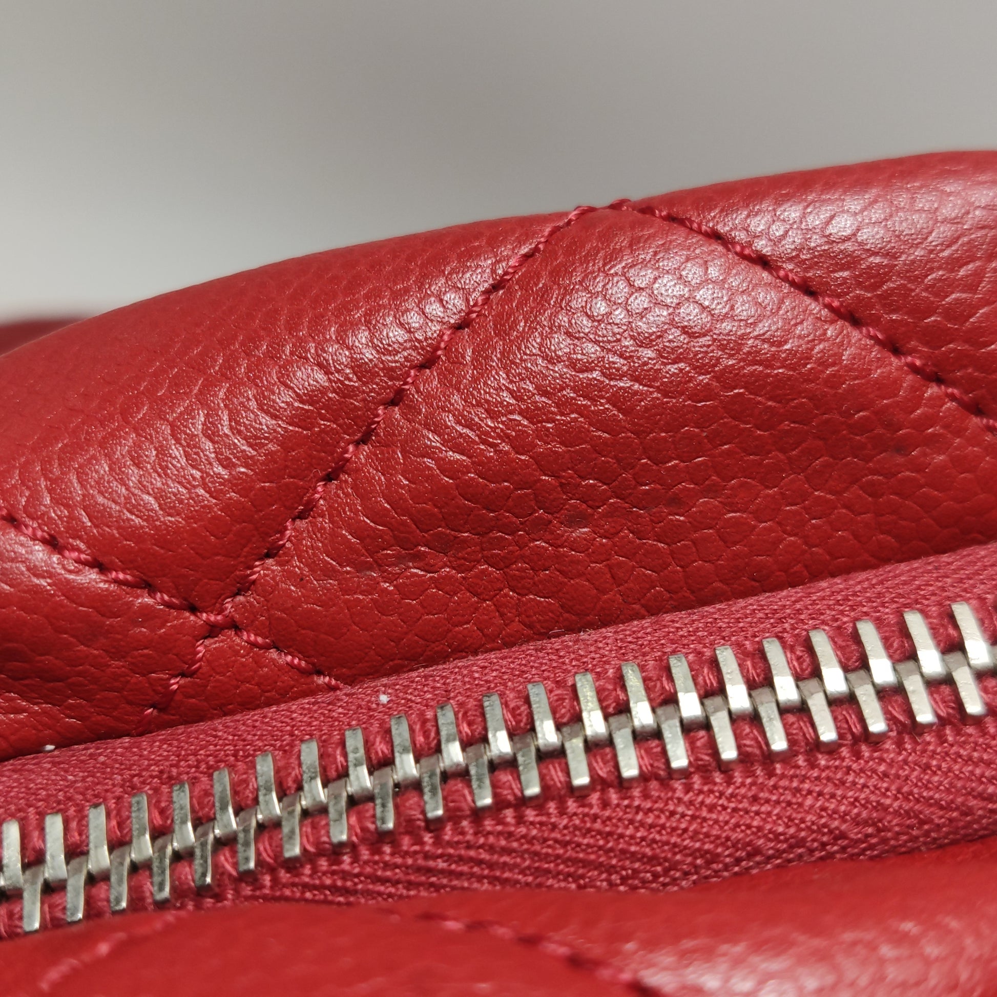 Chanel Timeless CC Expandable Zip Around Tote Red