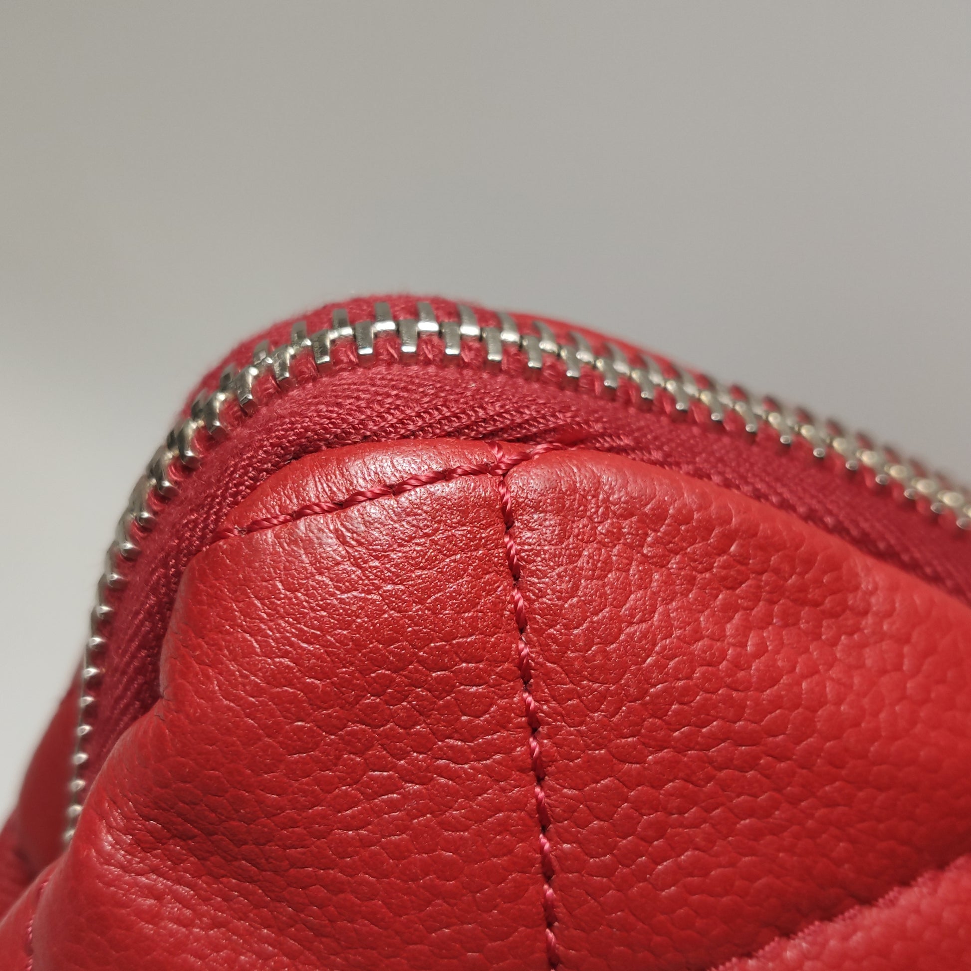 Chanel Timeless CC Expandable Zip Around Tote Red