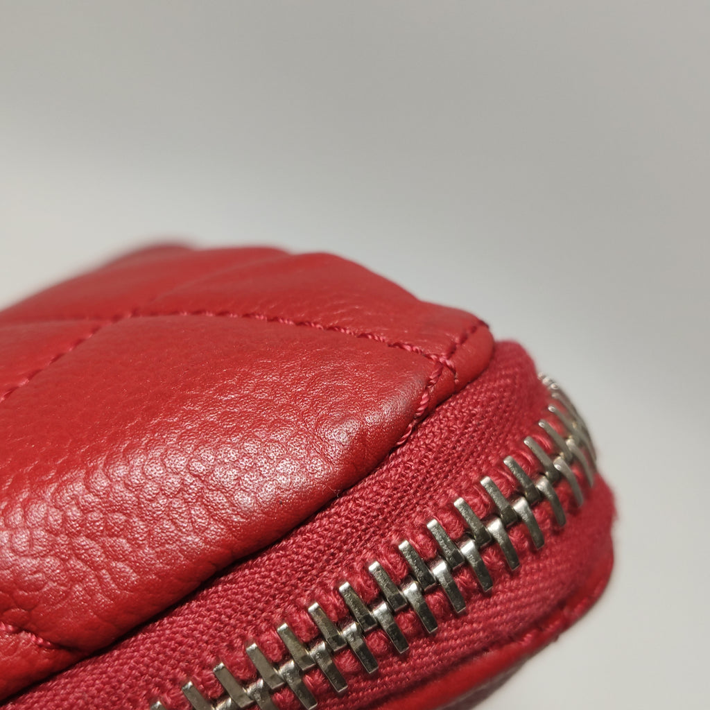 Chanel Timeless CC Expandable Zip Around Tote Red