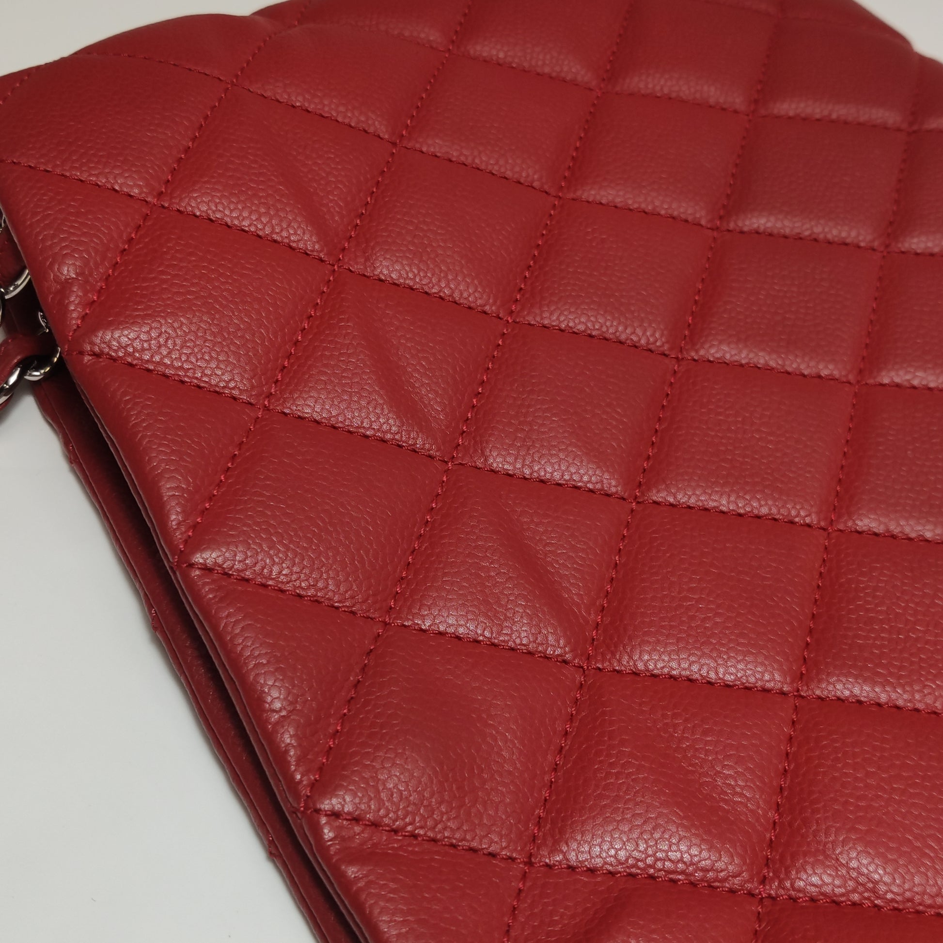 Chanel Timeless CC Expandable Zip Around Tote Red