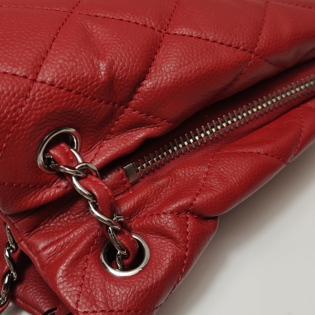 Chanel Timeless CC Expandable Zip Around Tote Red