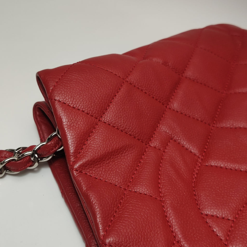Chanel Timeless CC Expandable Zip Around Tote Red