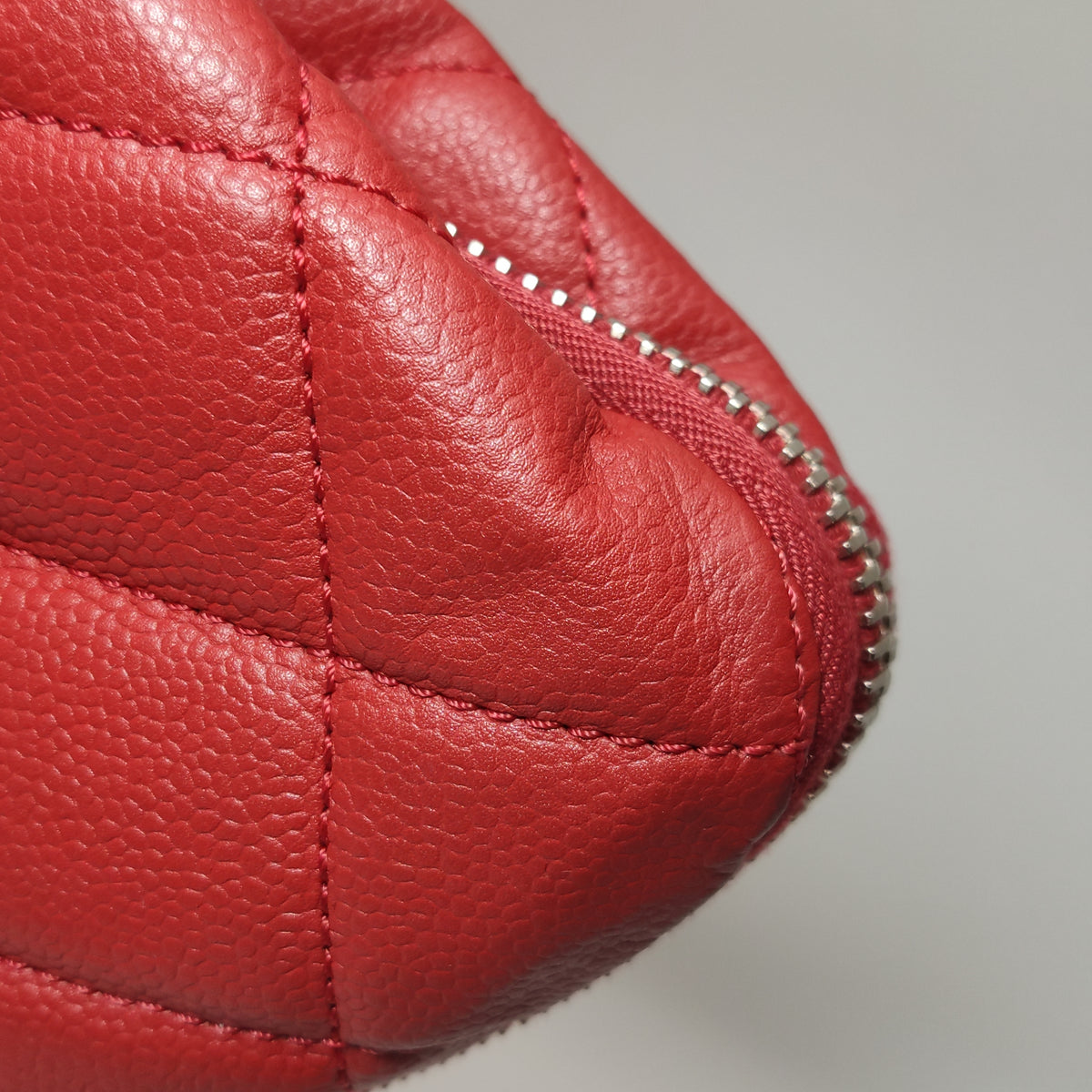 Chanel Timeless CC Expandable Zip Around Tote Red