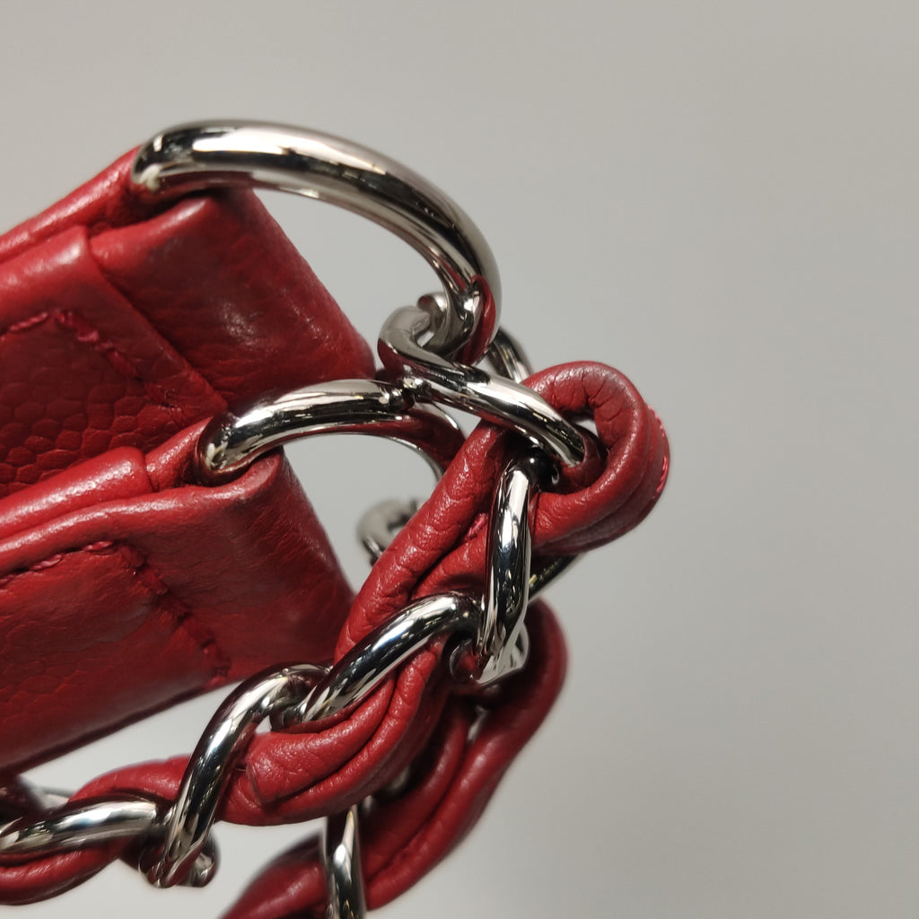 Chanel Timeless CC Expandable Zip Around Tote Red
