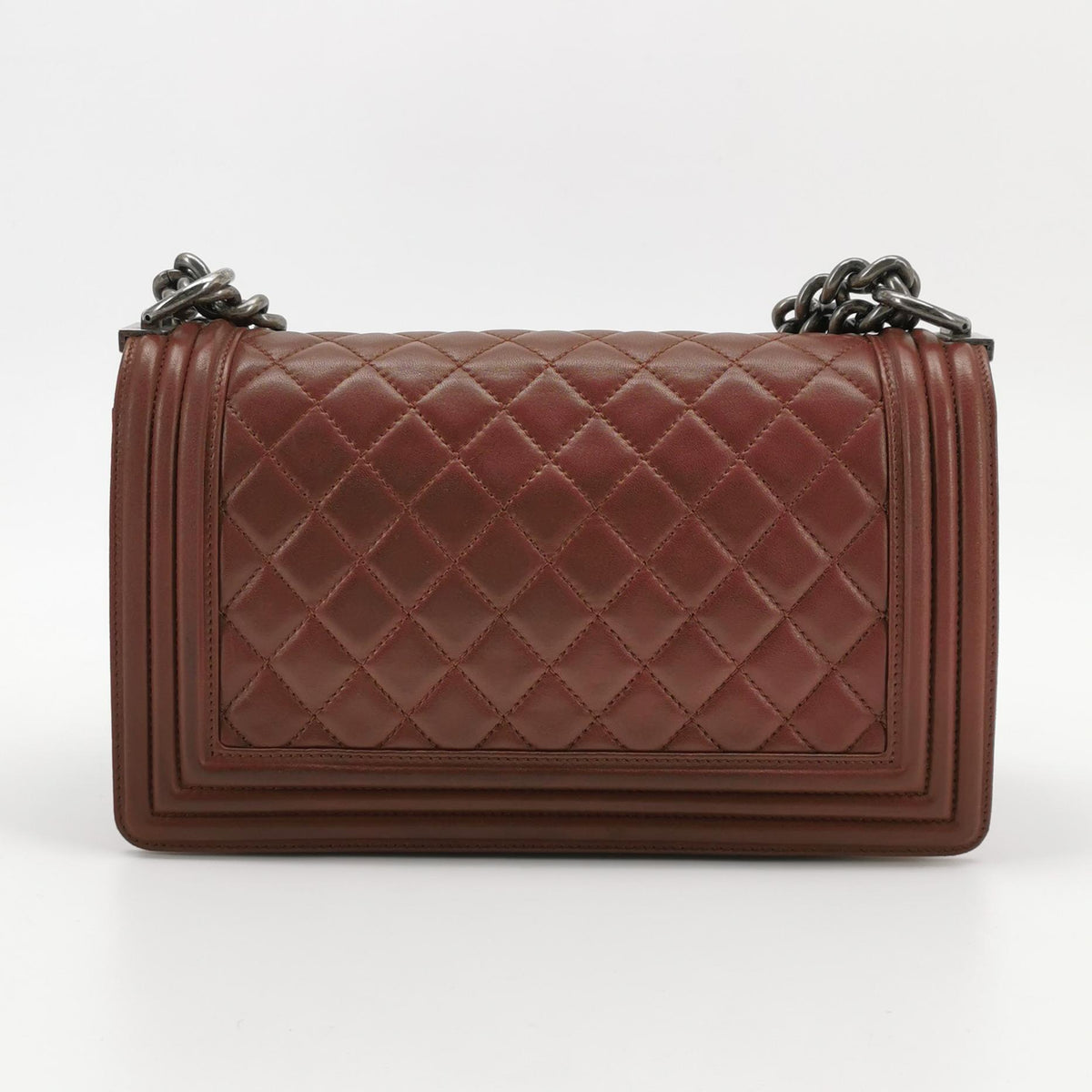 Chanel Boy Bag Medium Burgundy RHW