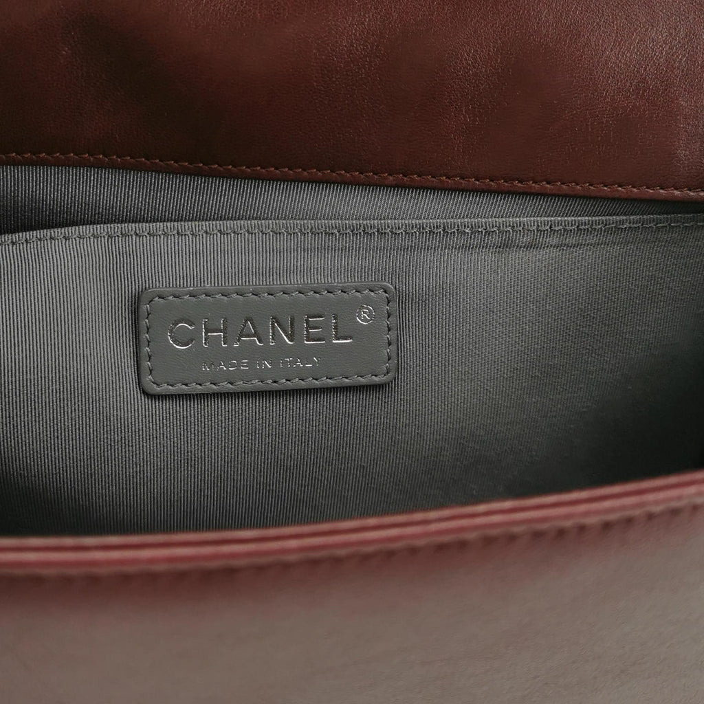 Chanel Boy Bag Medium Burgundy RHW