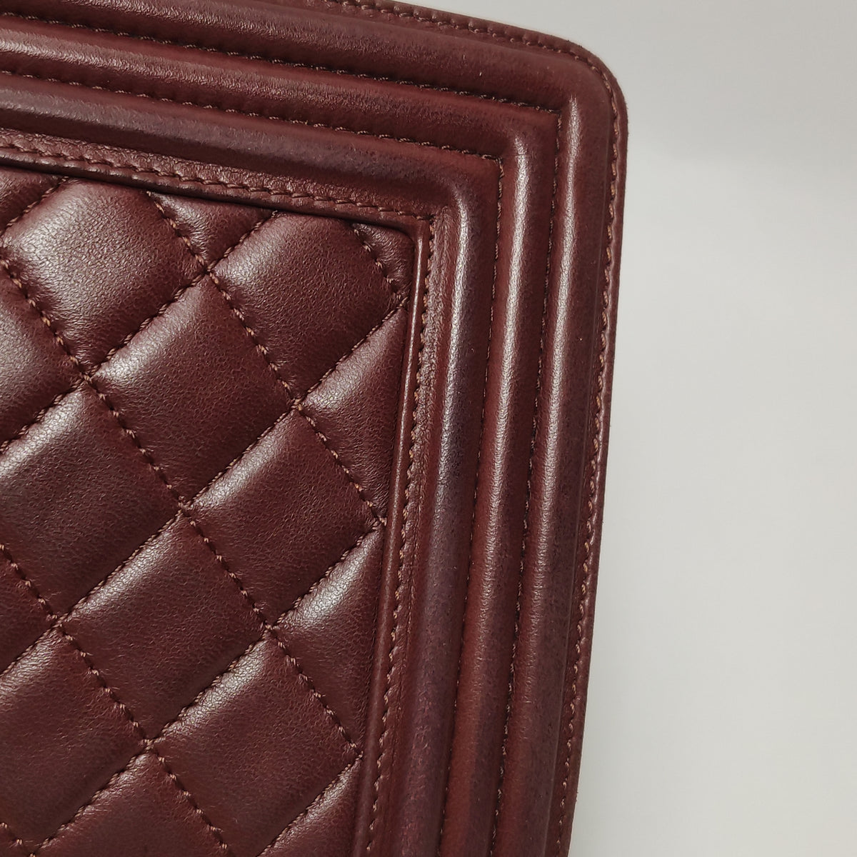 Chanel Boy Bag Medium Burgundy RHW