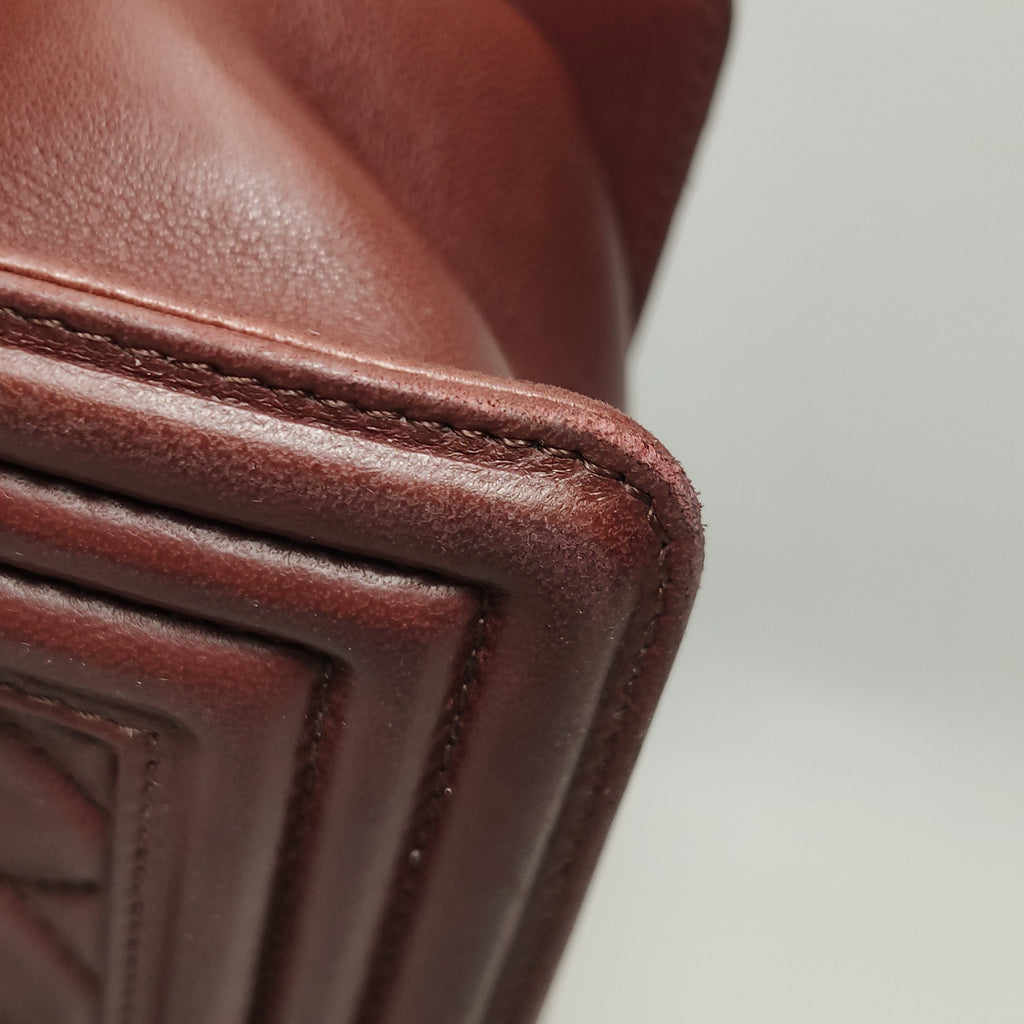 Chanel Boy Bag Medium Burgundy RHW