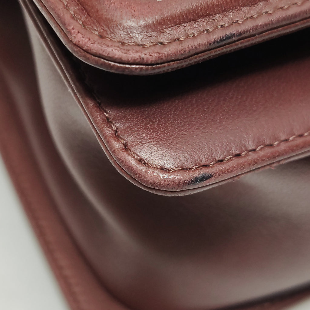 Chanel Boy Bag Medium Burgundy RHW
