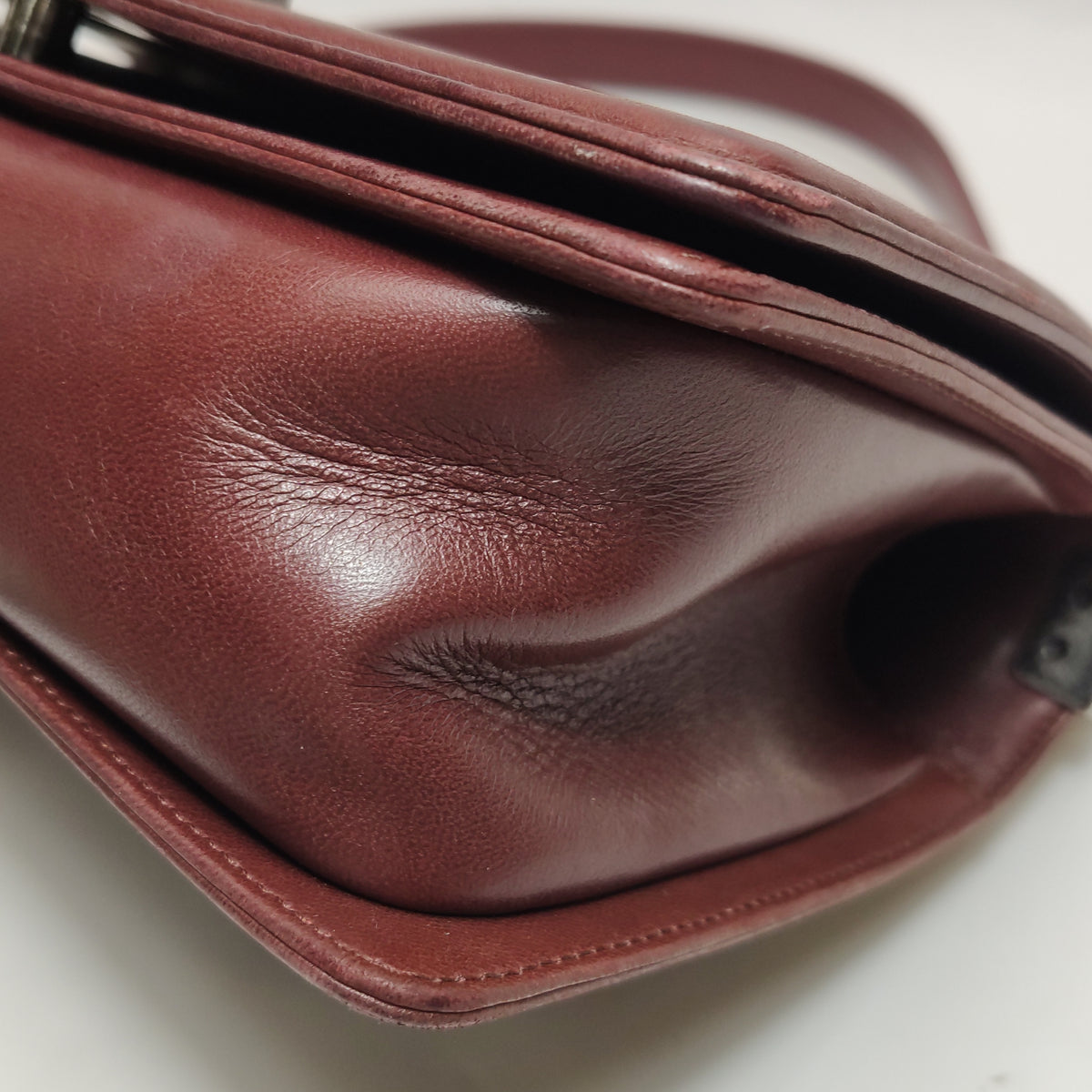Chanel Boy Bag Medium Burgundy RHW