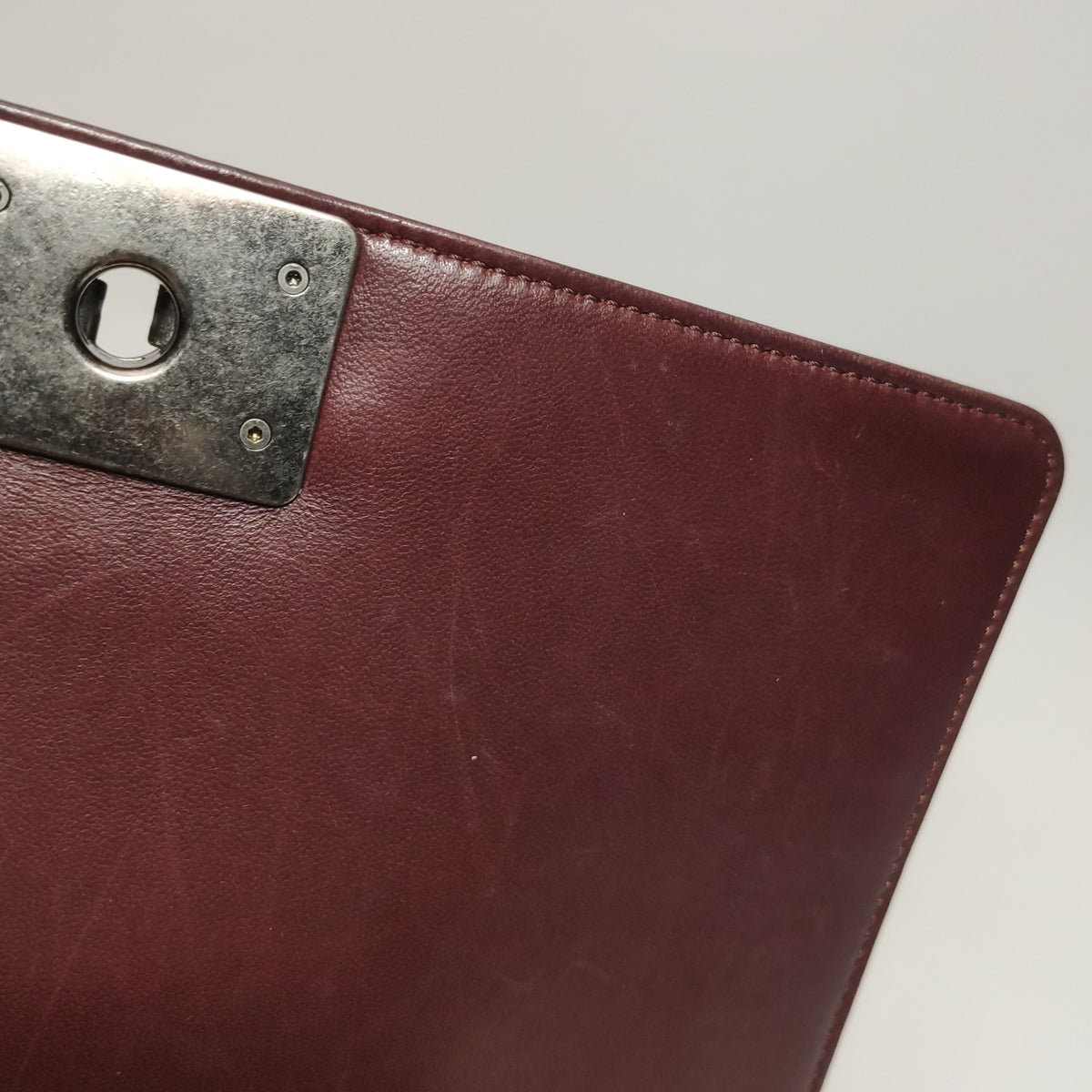 Chanel Boy Bag Medium Burgundy RHW