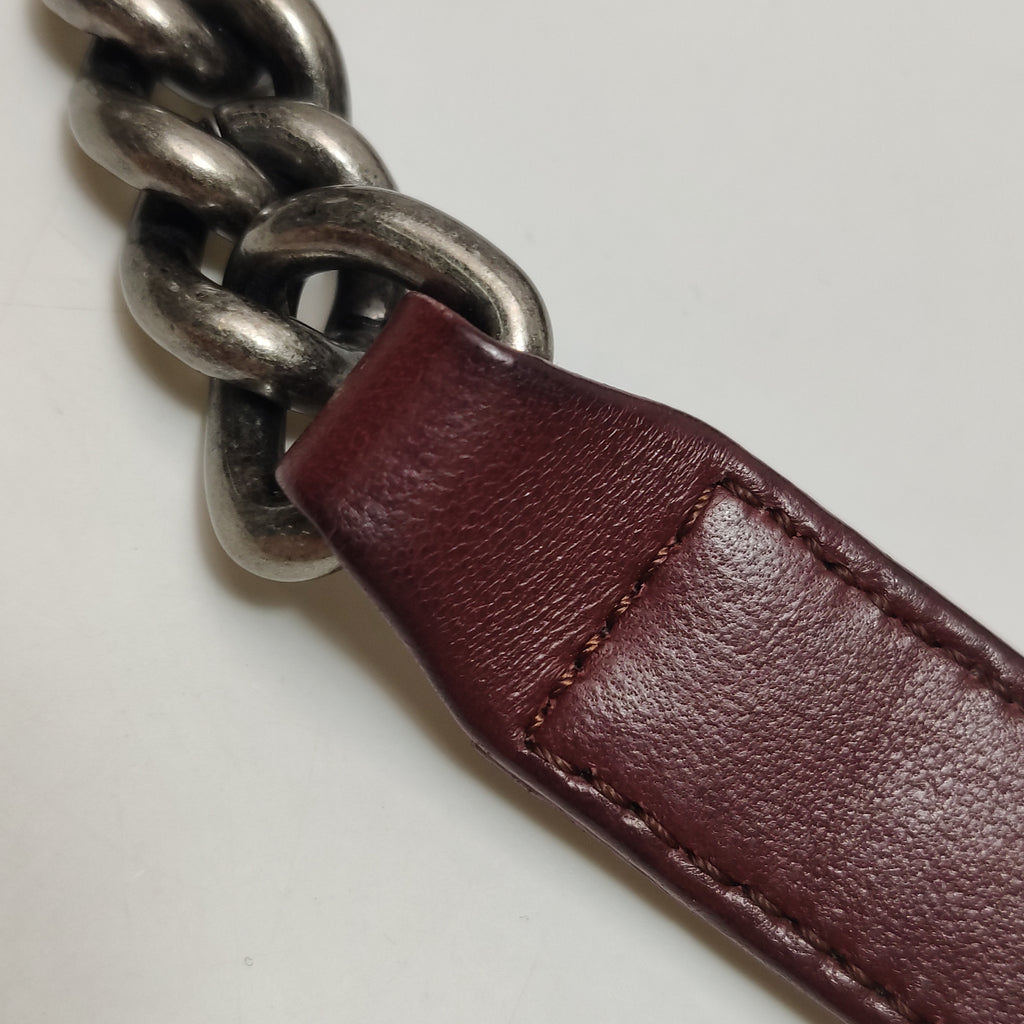 Chanel Boy Bag Medium Burgundy RHW