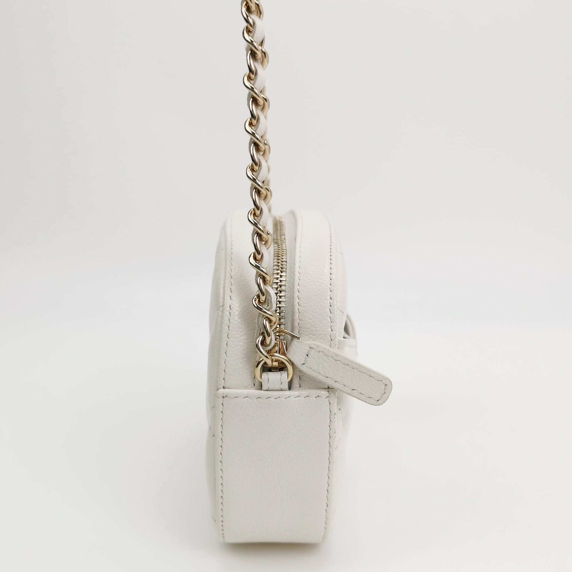 Chanel Slip Pocket Camera Case Mini Quilted Caviar