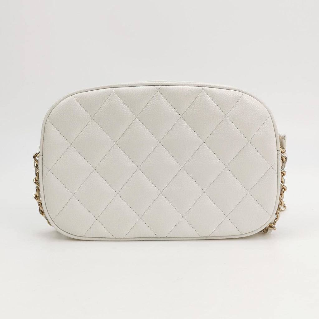 Chanel Slip Pocket Camera Case Mini Quilted Caviar