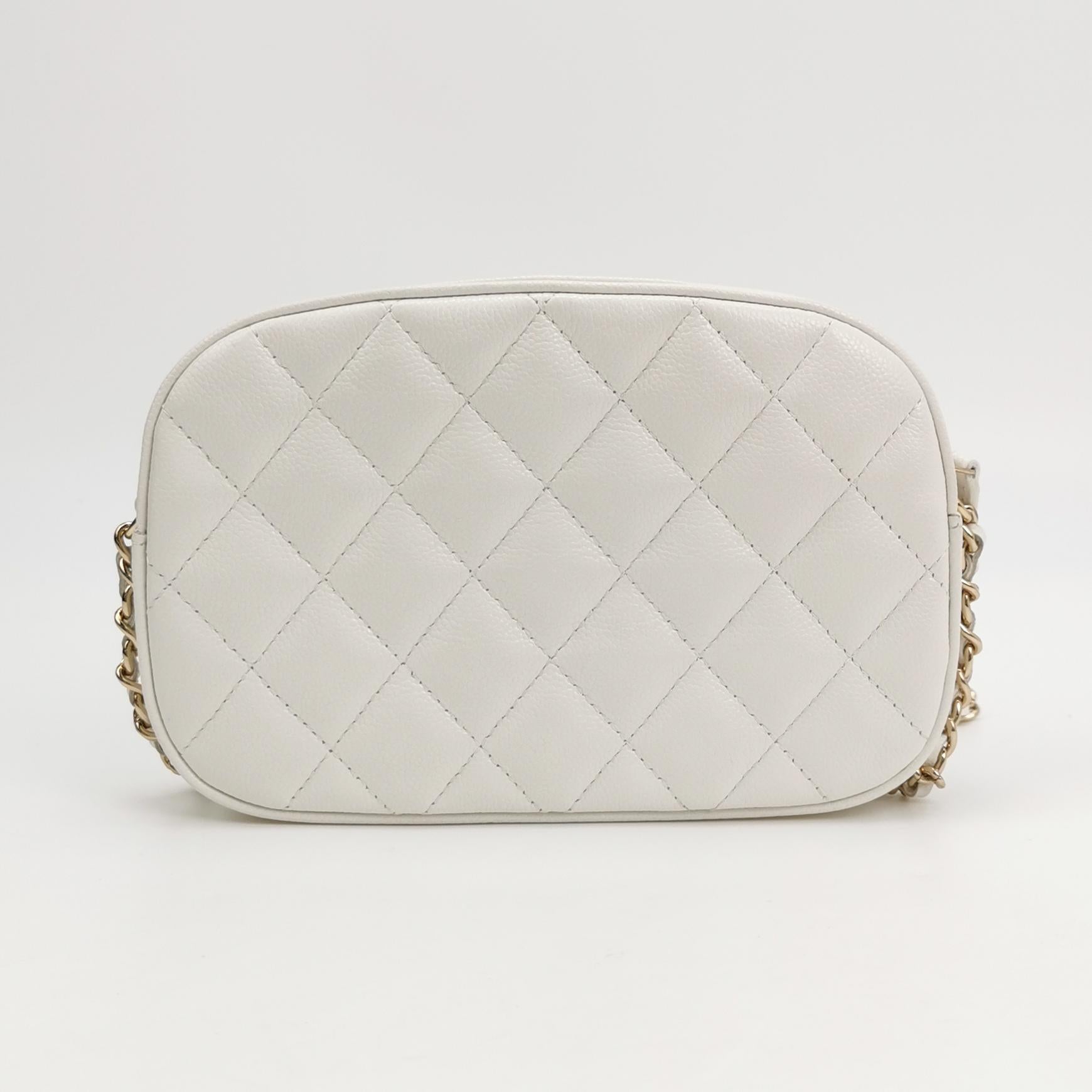 Chanel Slip Pocket Camera Case Mini Quilted Caviar