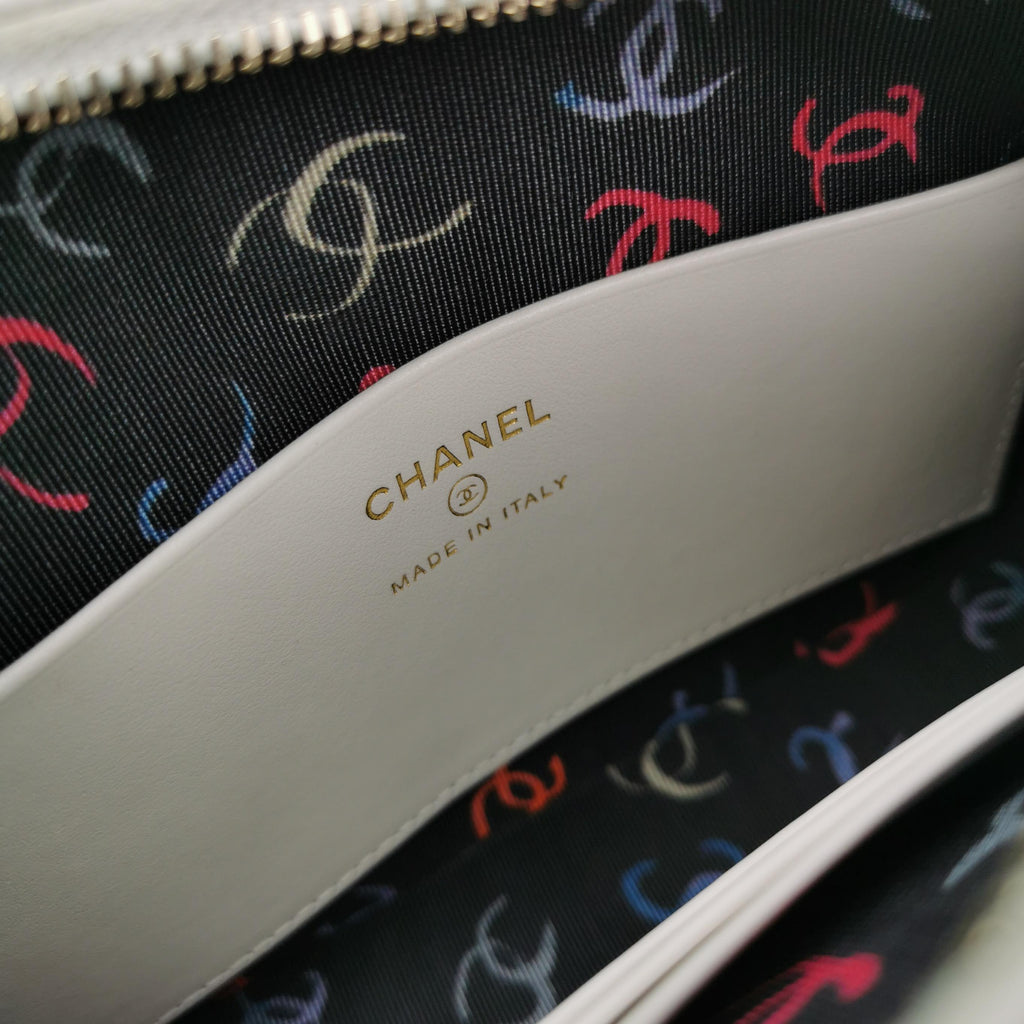Chanel Slip Pocket Camera Case Mini Quilted Caviar